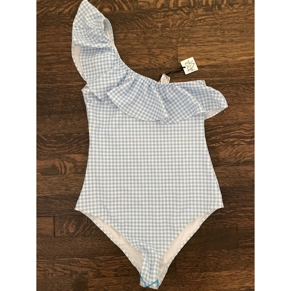 ASOS Other - NWT ASOS swim one piece one shoulder ruffle UK 16